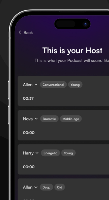 Dynamic Host Voice Selection